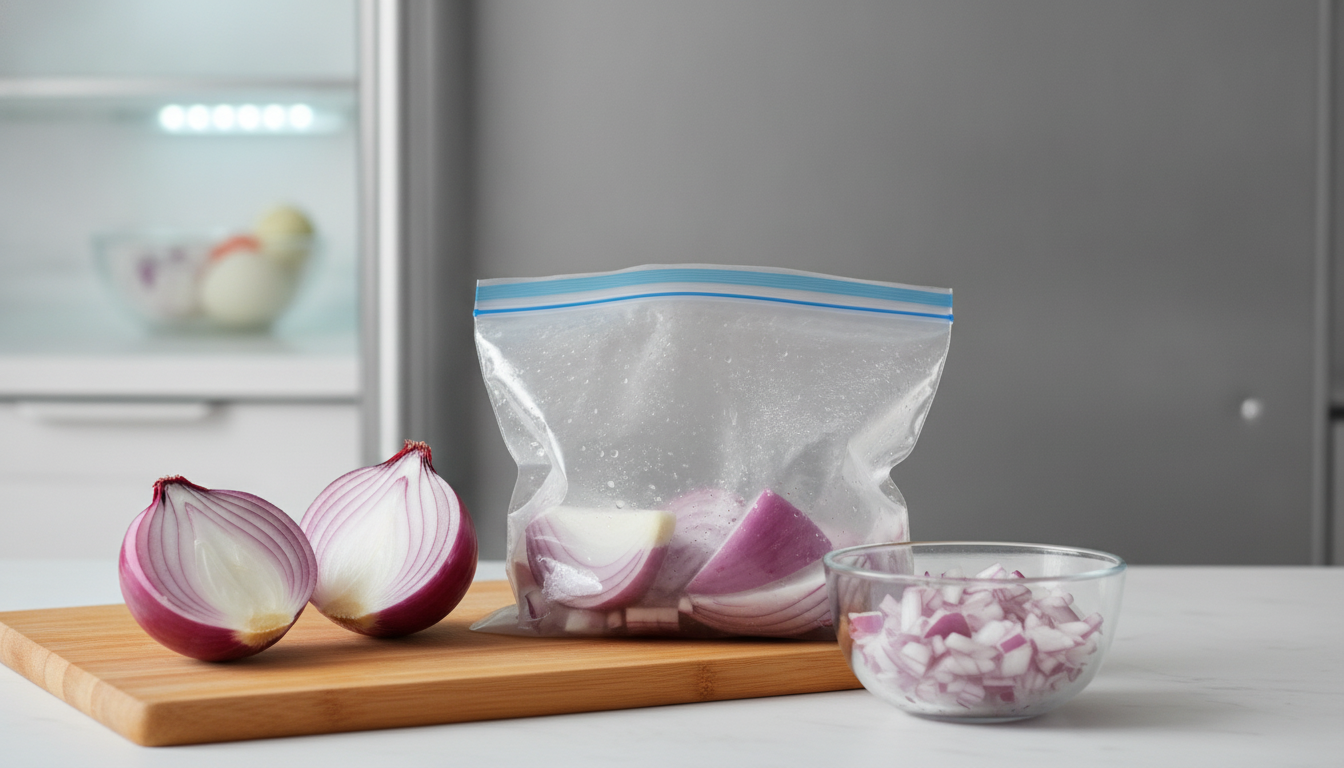 Cut Onion in a Fridge Bag: How Long It Stays Fresh