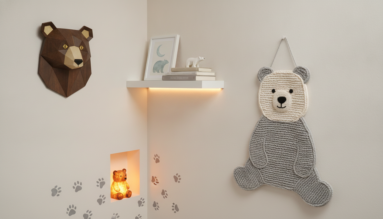 Bear Wall Decor Ideas: Art, Shelves, Texture & Lighting